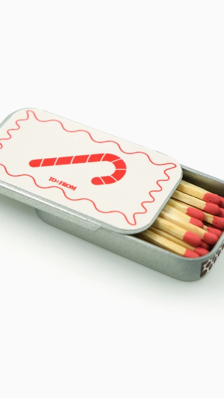 Caja de cerillas CANDY CANE