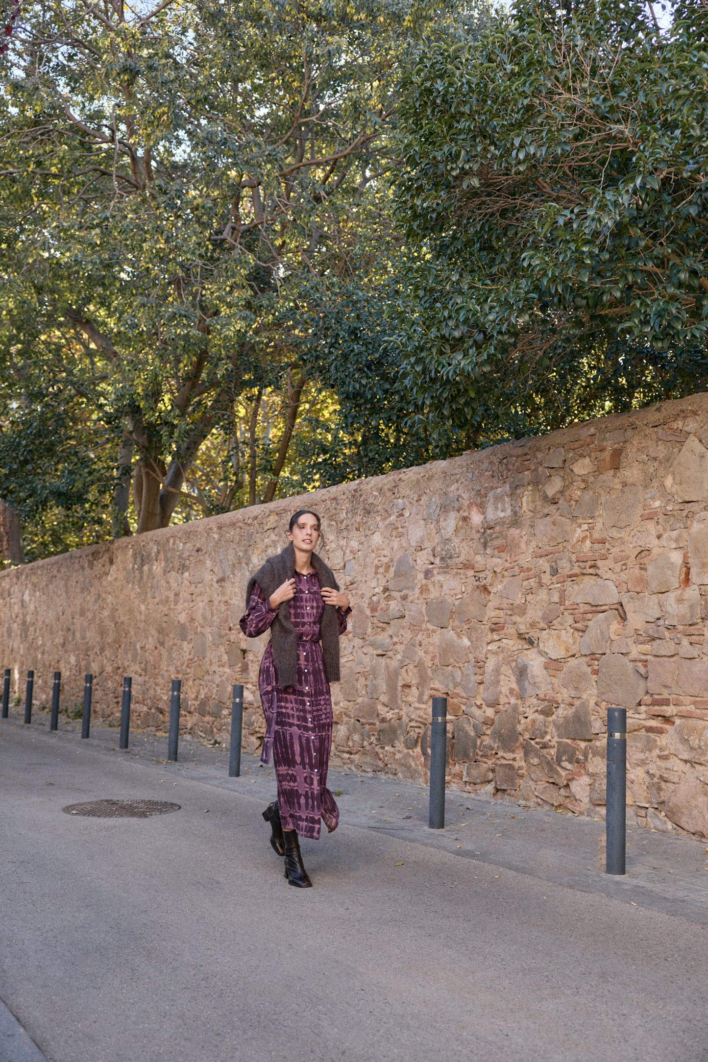 Vestido estilo camisa estampado de LANIDOR